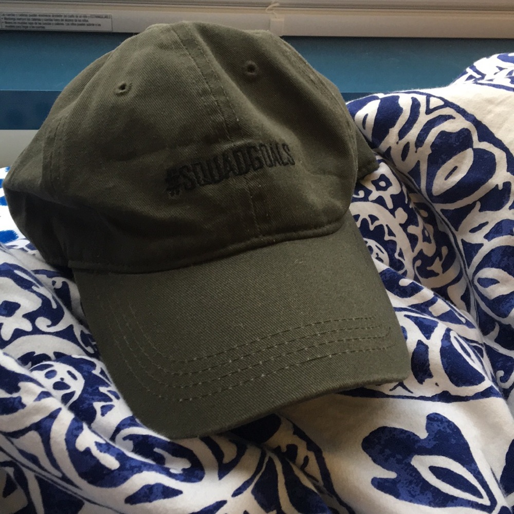 NWT army green “Squad Goals” baseball cap